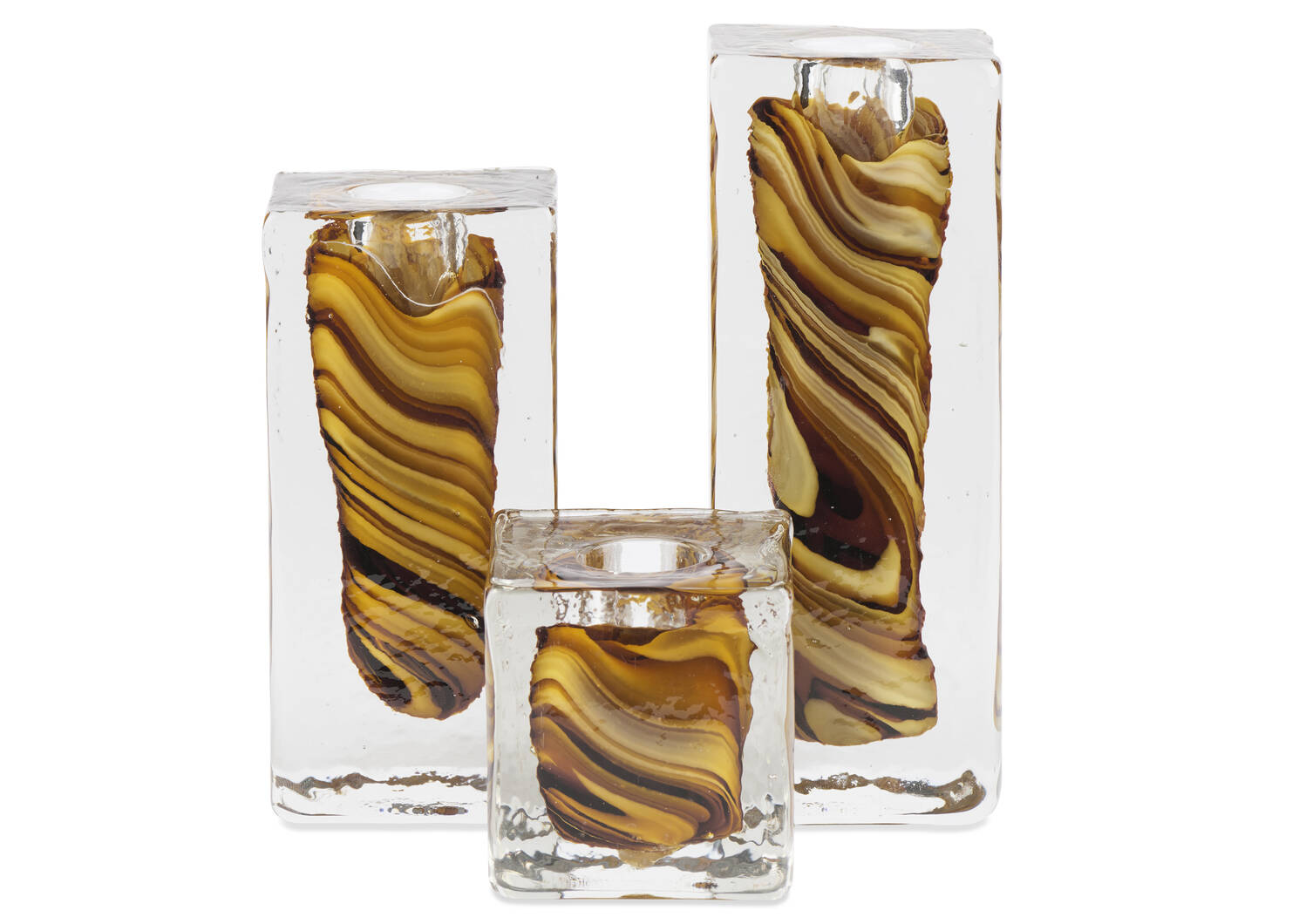 Lior Candle Holder Medium Brown