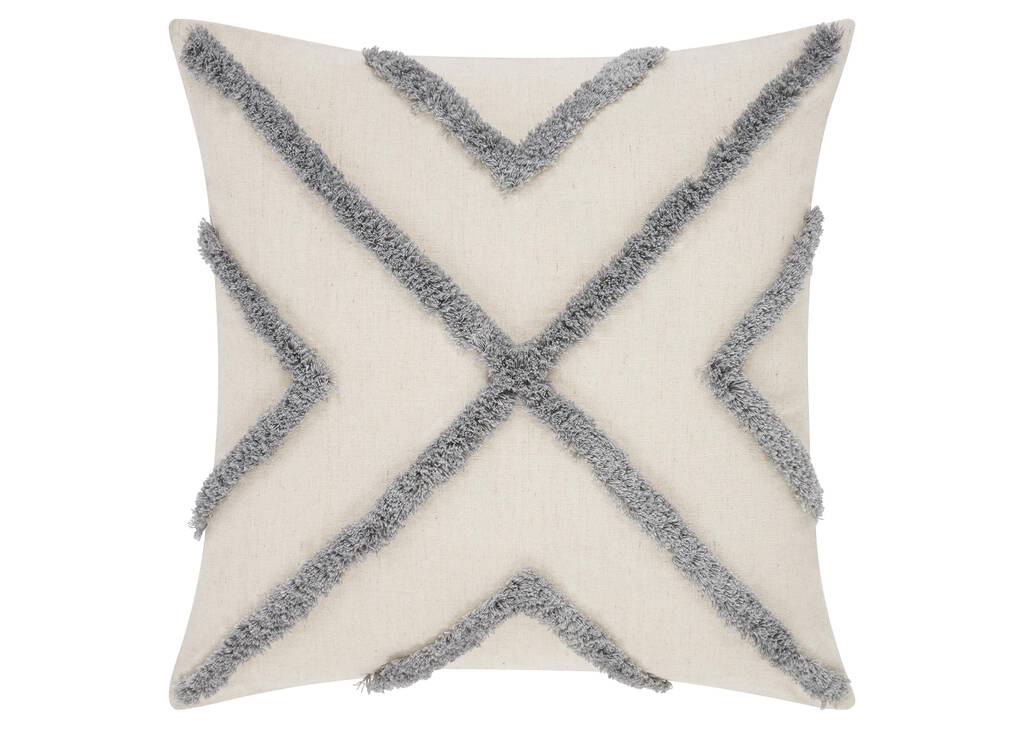 Livingstone Tufted Toss 20x20 Sand/Gr