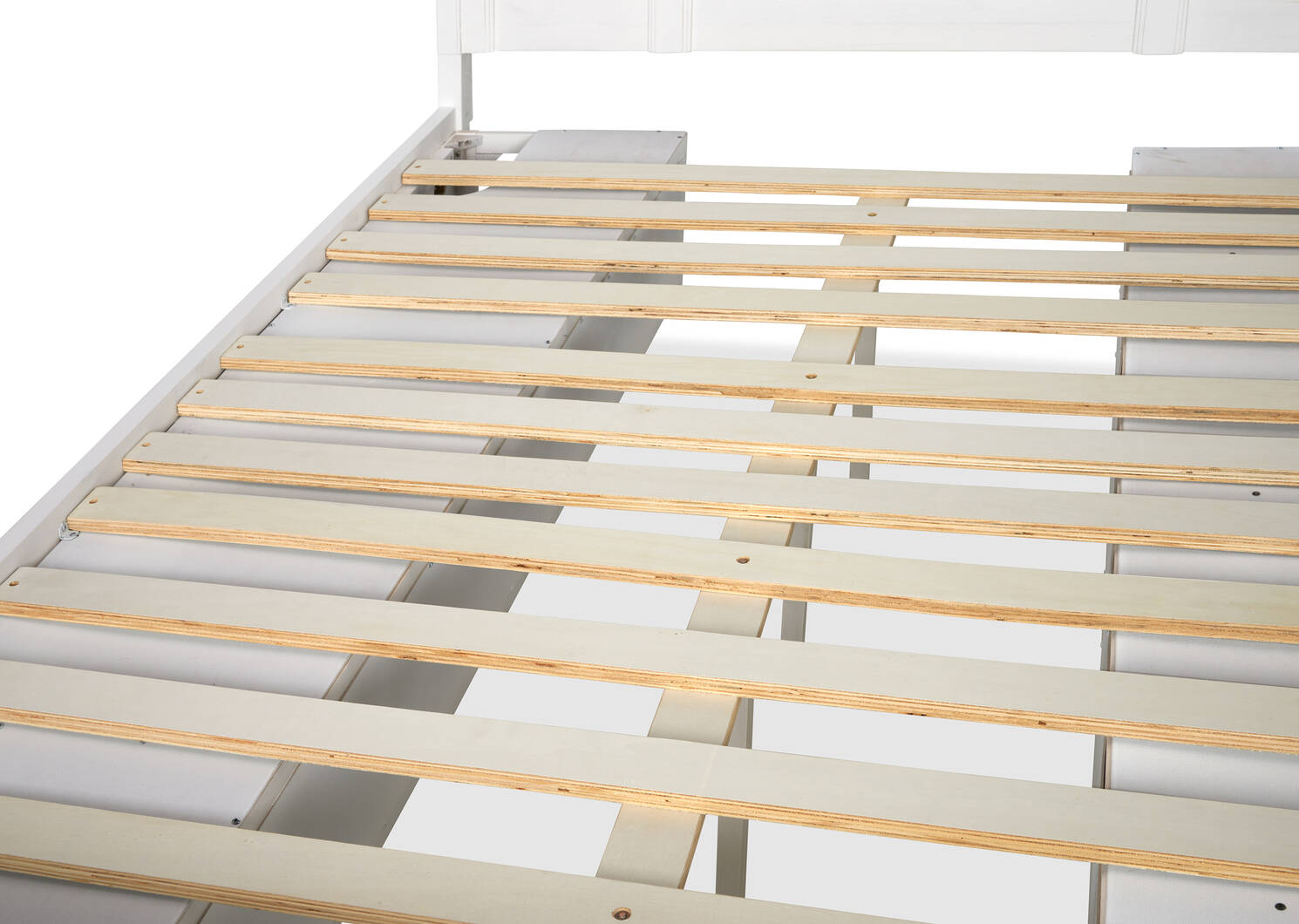 Parker Storage Bed -Heron White