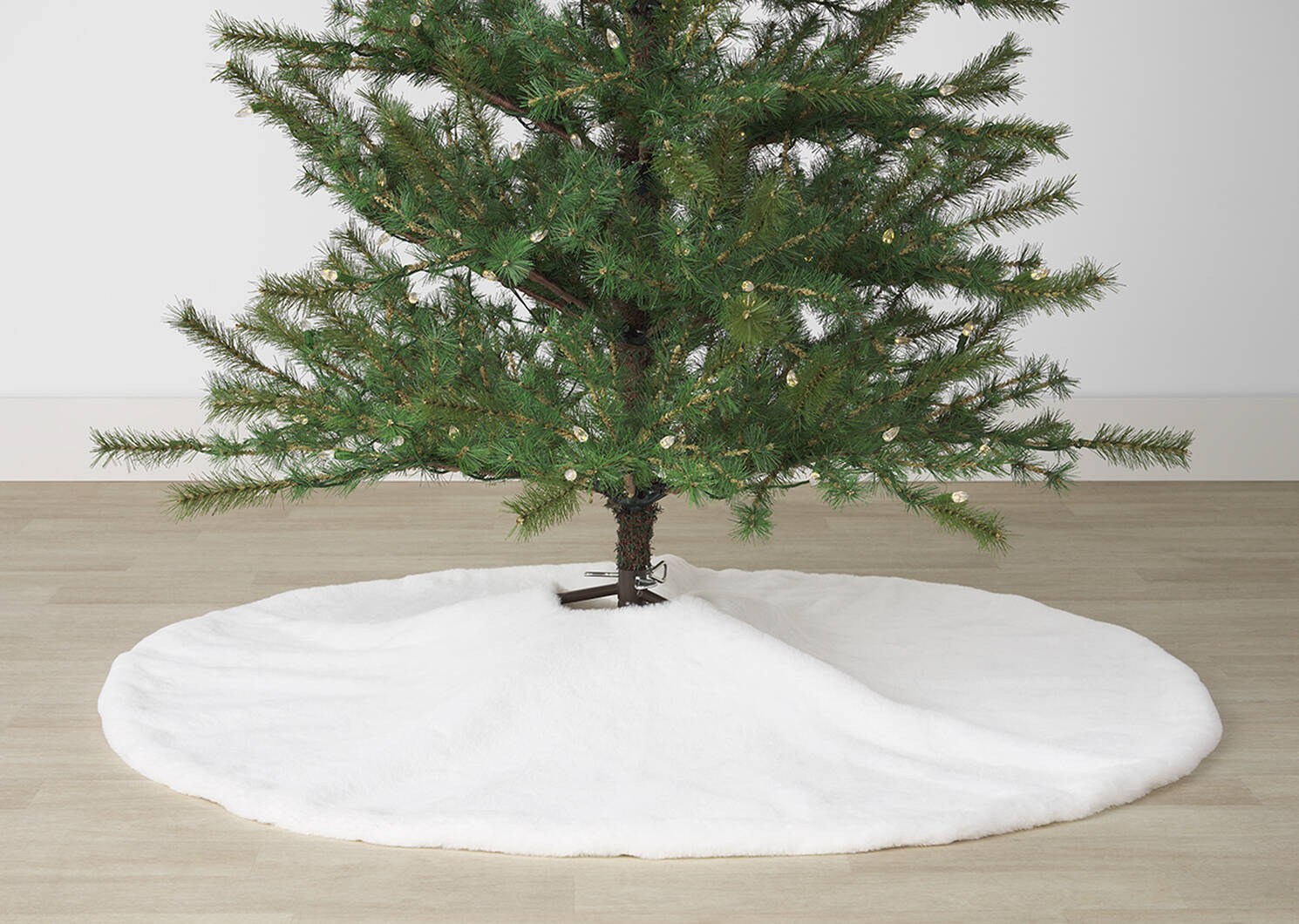 Couvre-pied arbre f.fourr. Flora blanc