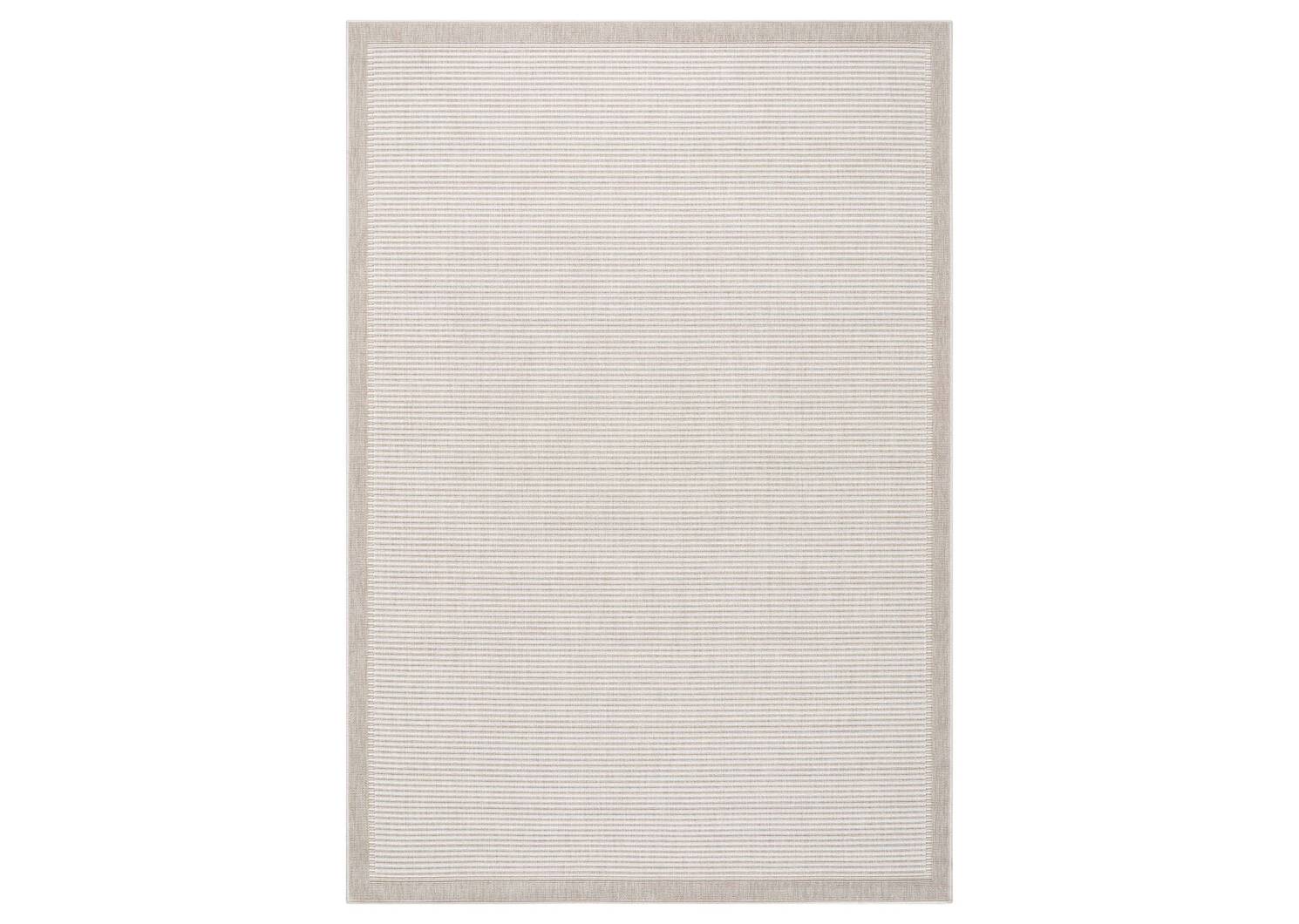 Tapis rayé Matira 63x91 ivoire