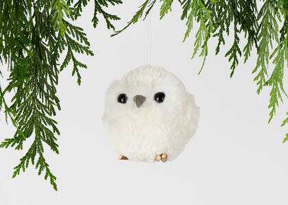 Hadwig Owl Orn White