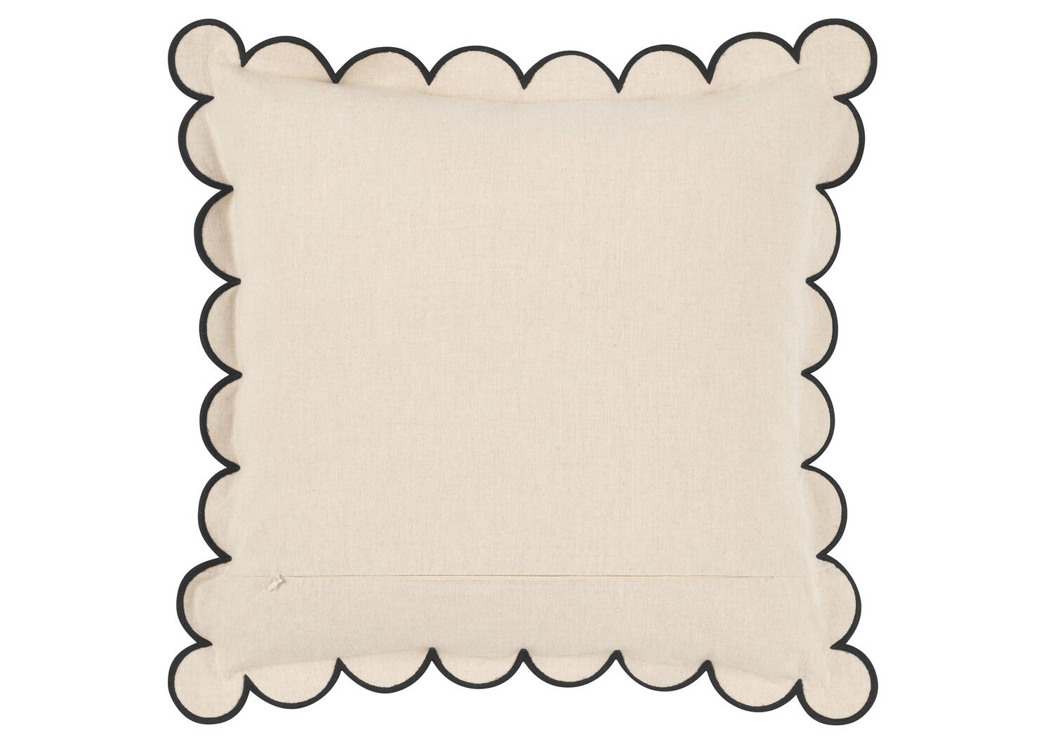 Lark Scalloped Edge Pillow 20x20 Nat/