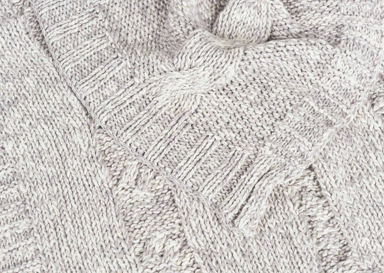 Denise Throw Light Grey/Natural