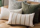 Hayes Boucle Pillow 20x20 Ivory/Green