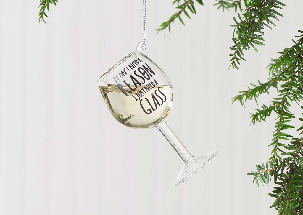 Orn. verre de vin blanc Cheers