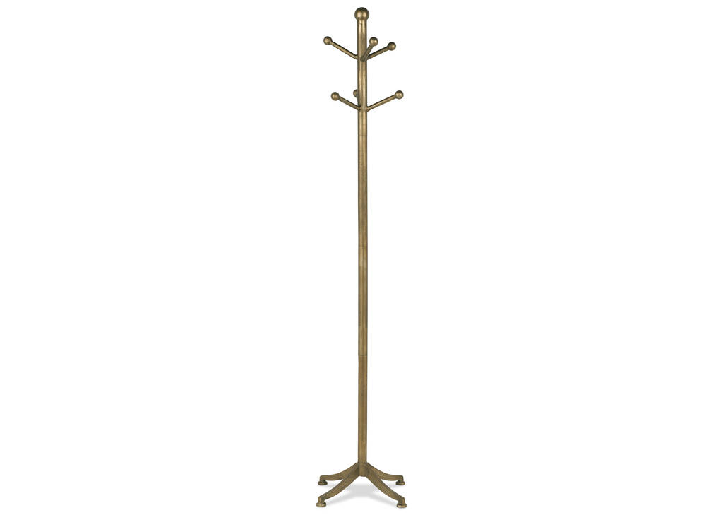 Avalene Coat Rack Antiqued Brass