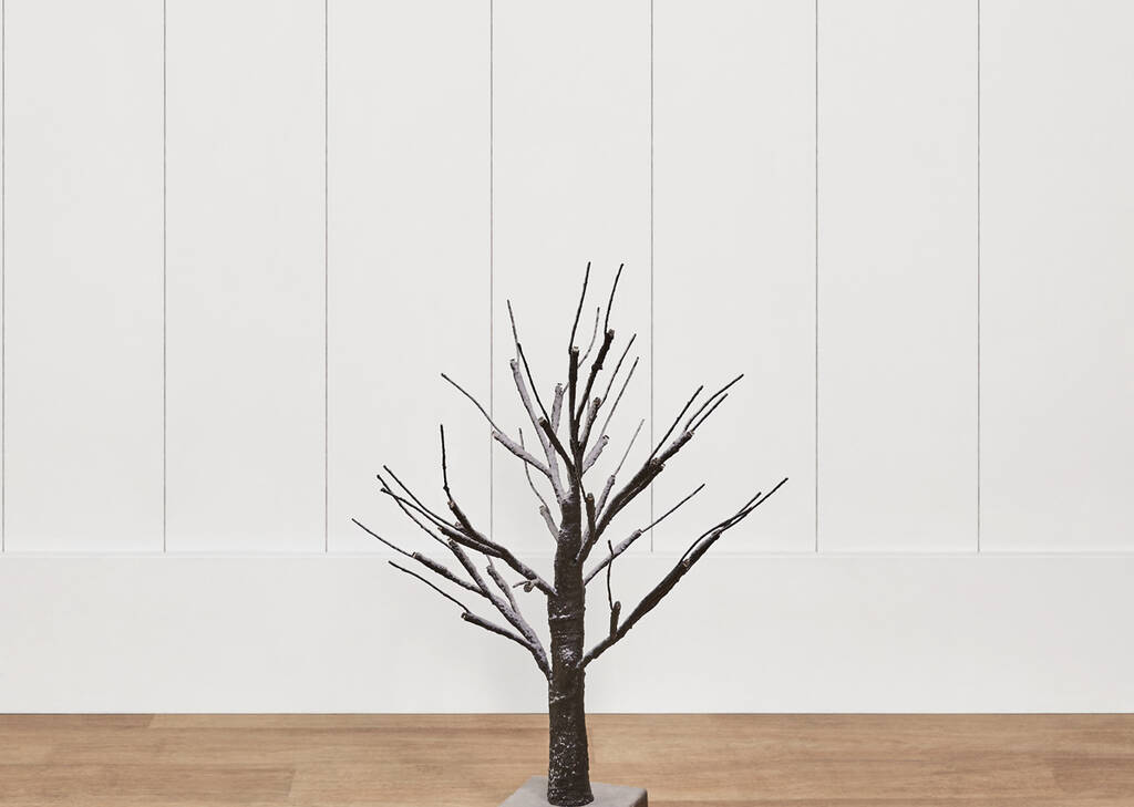 Starlight Birch Tree Décor Black