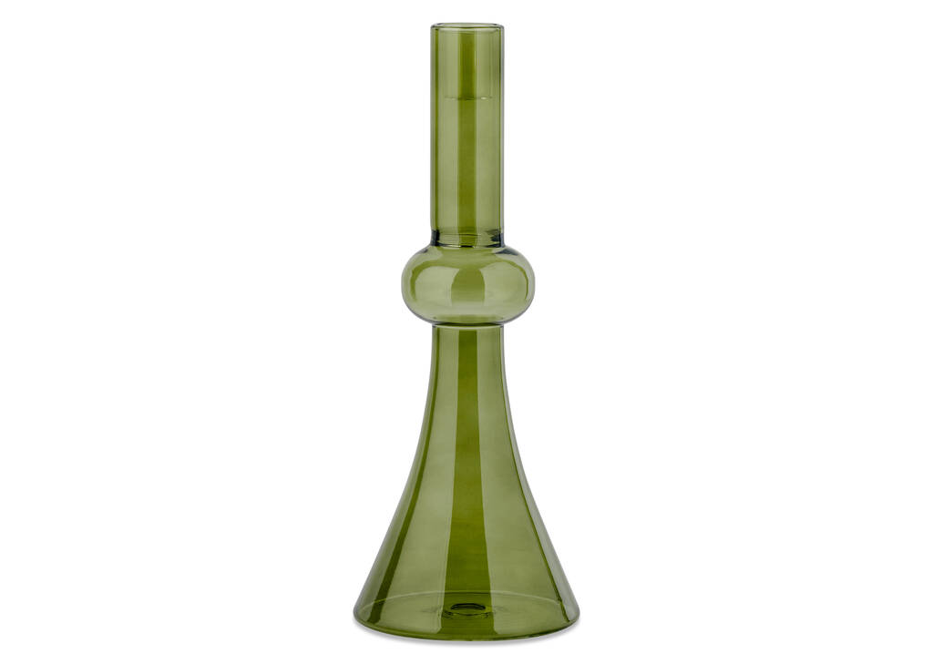 Renn Candle Holder Tall Green