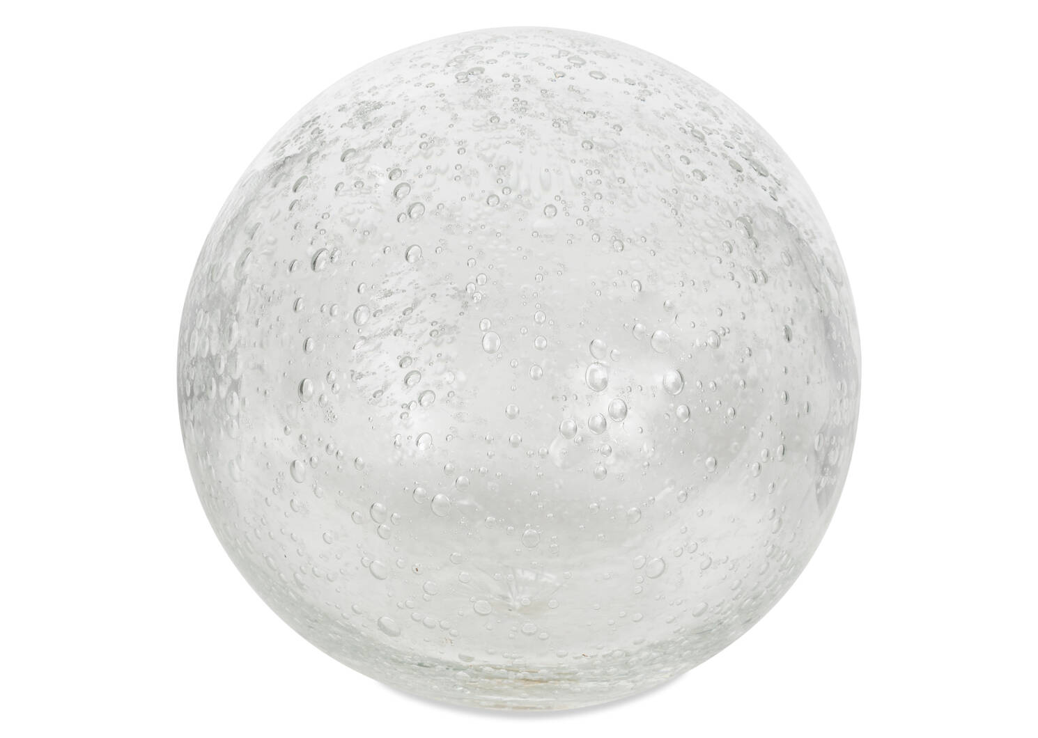 Grande boule en verre Anora transparente