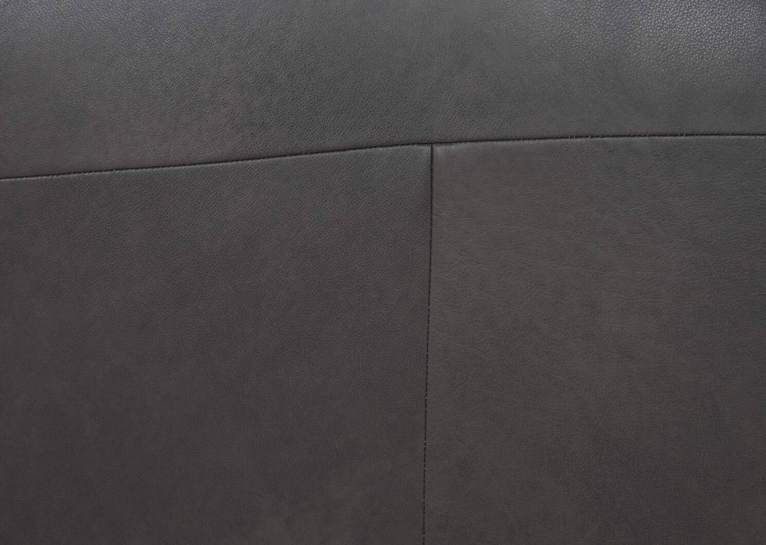 Fauteuil inc. cuir Bennett -Sol ardoise