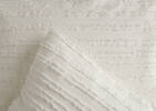 Ensembles de housse de couette en coton Bria -ivoire