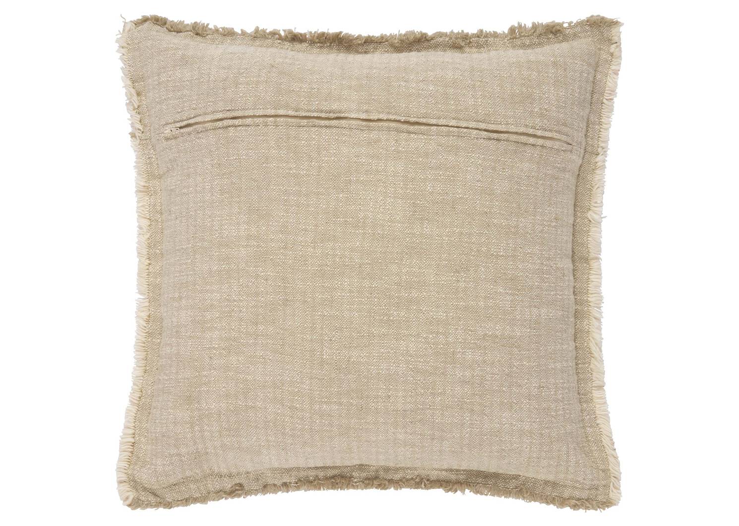 Coussin Adelaide 20x20 naturel/corail