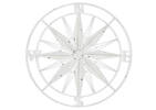 Span Compass Outdoor Wall Decor White