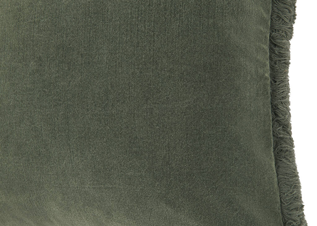 Coussin en velours Aline 20x20 boisé