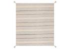 Artesia Stripe Throw Natural/Blue
