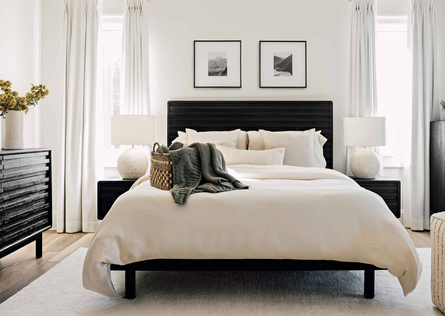 Arlon Cotton Duvet Set Queen Sand/Ivo