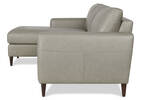 Kaston Custom Leather Sofa Chaise