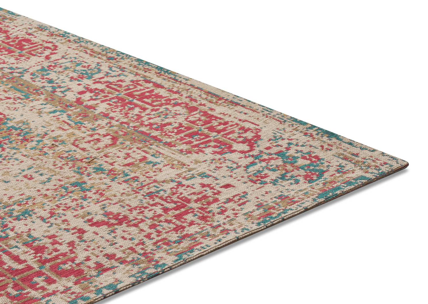 Azusa Rug 60x96 Sand/Coral/Blue