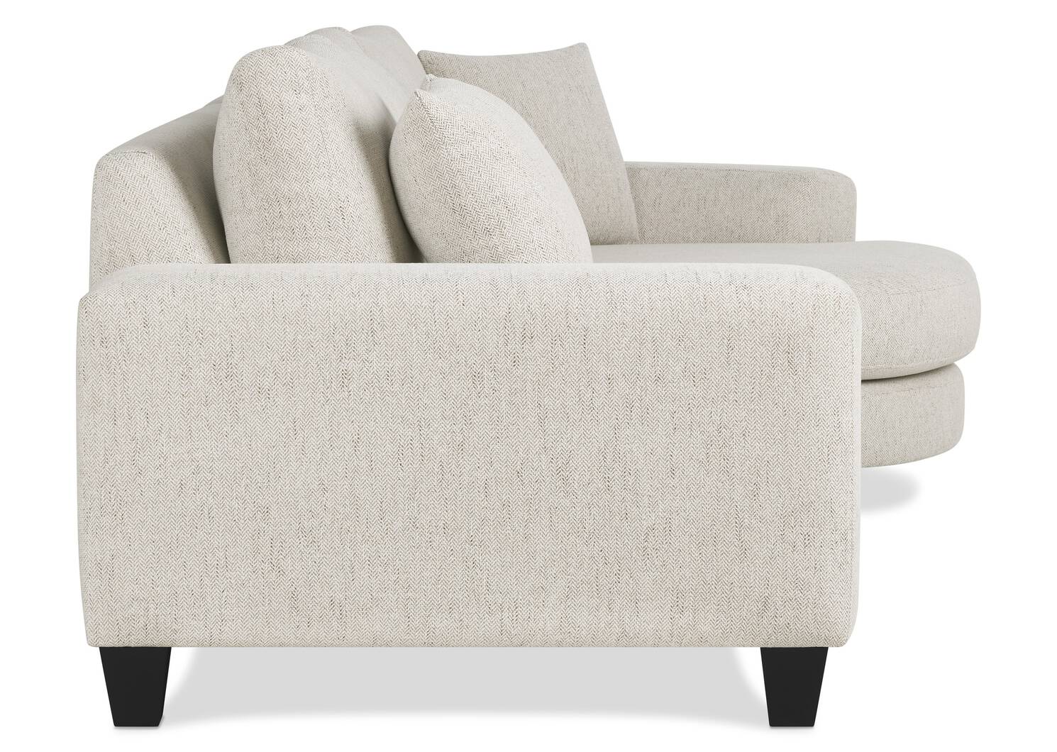 Bronx Round Chaise RCF -Fairfax Oyster