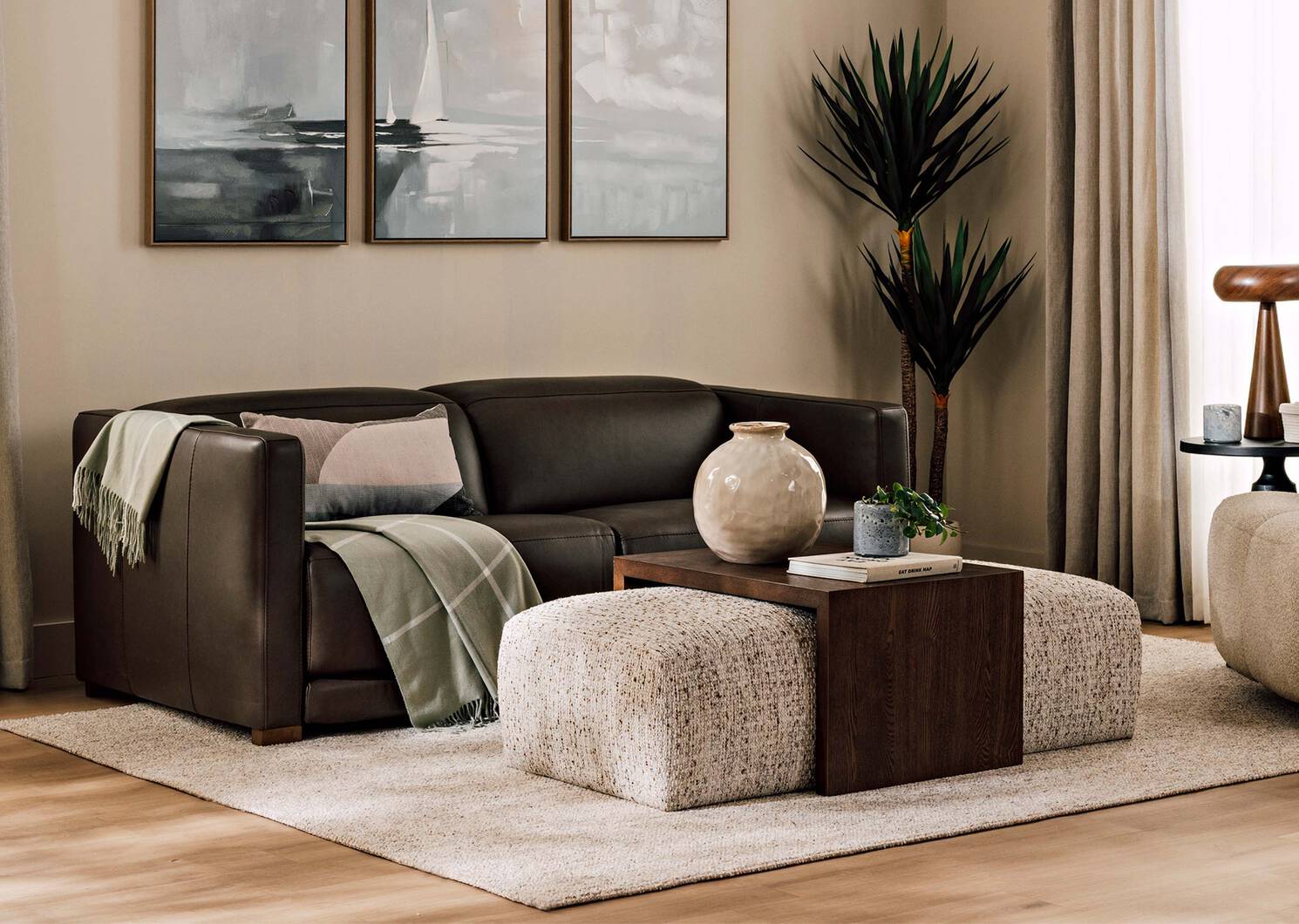 Tapis Alonzo 94x120 terre