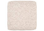 Griffin Cotton Pouf Tan/Ivory