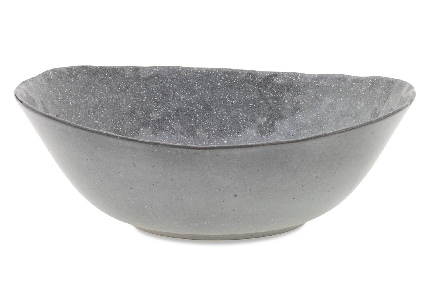 Crofton Glazed Serving Bowl Dark Grey