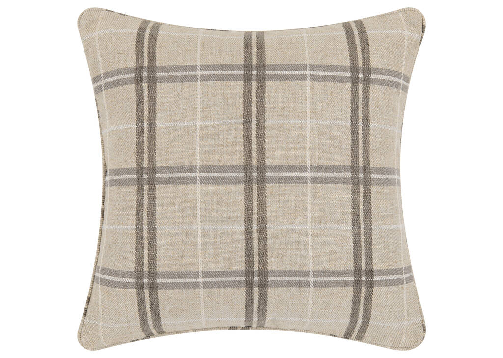 Coussin à carreaux Darcy 20x20 sab/champ