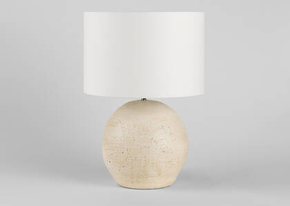 Lampe de table Ricci blanc antique