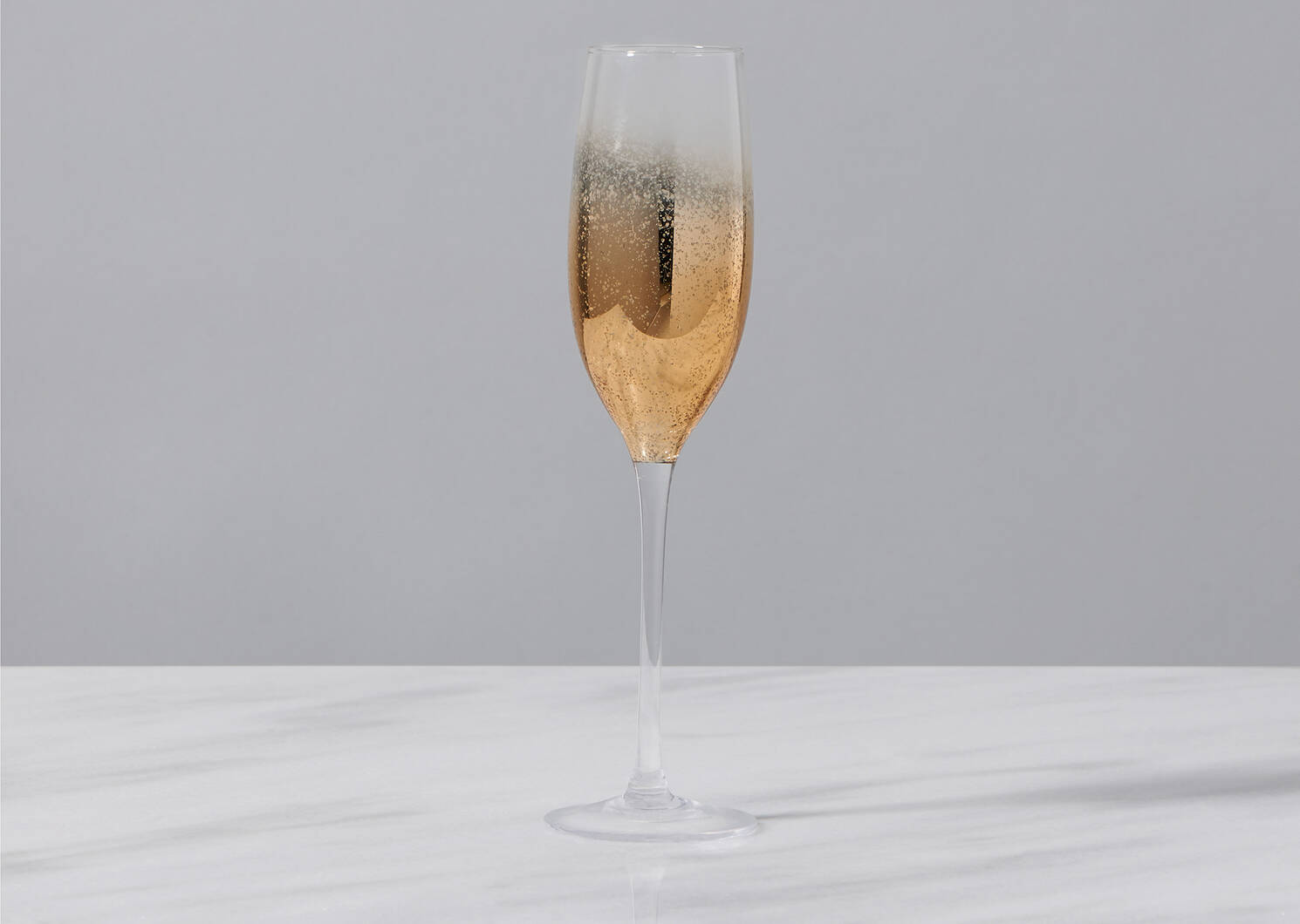 Shimmer Champagne Flute Gold