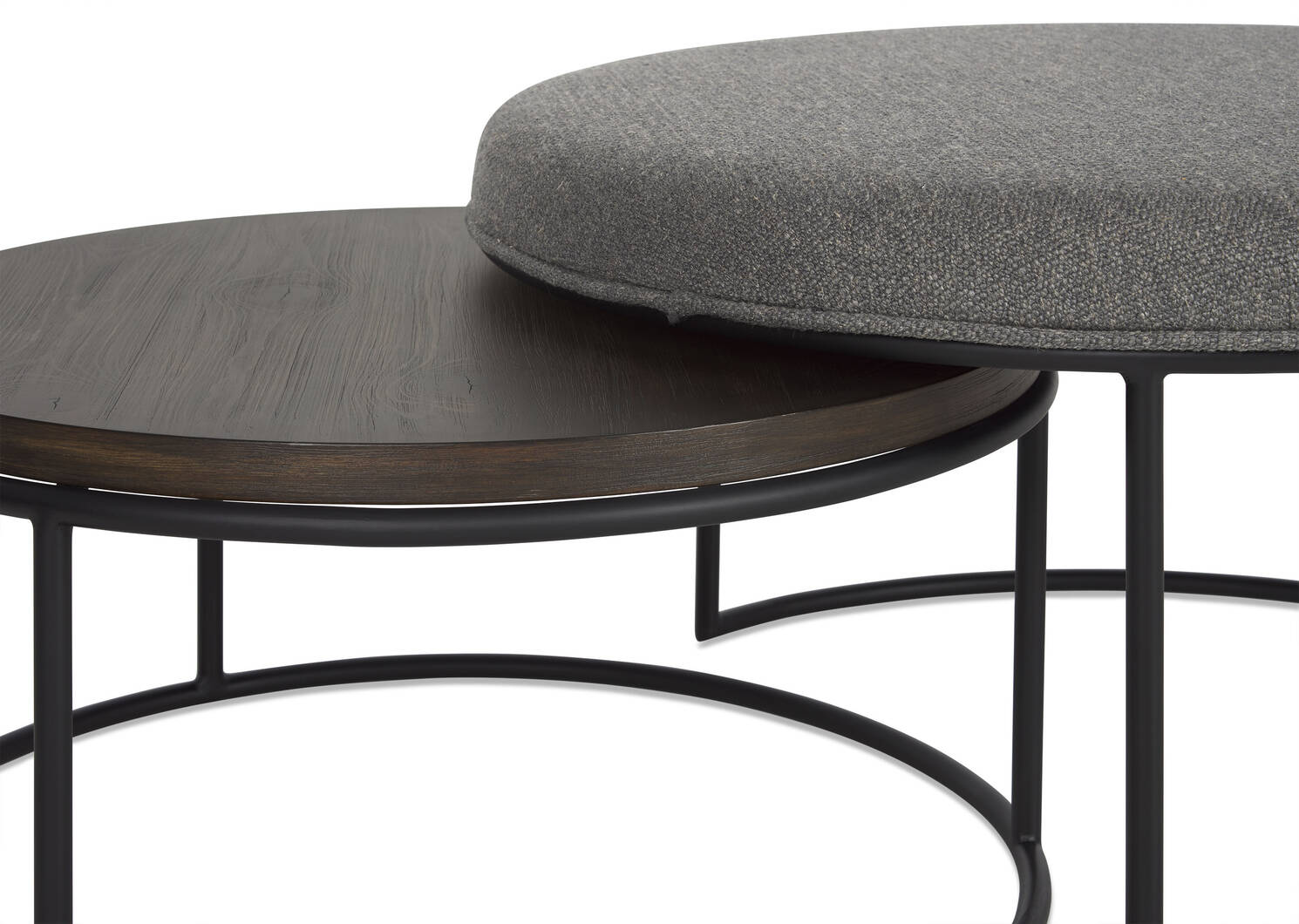 Ernest Nesting Ottoman Table -Macy Cola