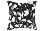 Jolie Cotton Pillow 20x20 Black/Ivory