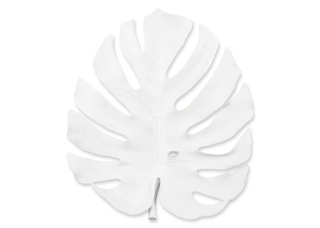 Déco murale monstera Tuula blanche