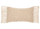 Coussin macramé Amador 12x22 naturel