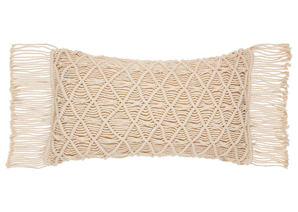 Amador Macrame Toss 12x22 Natural