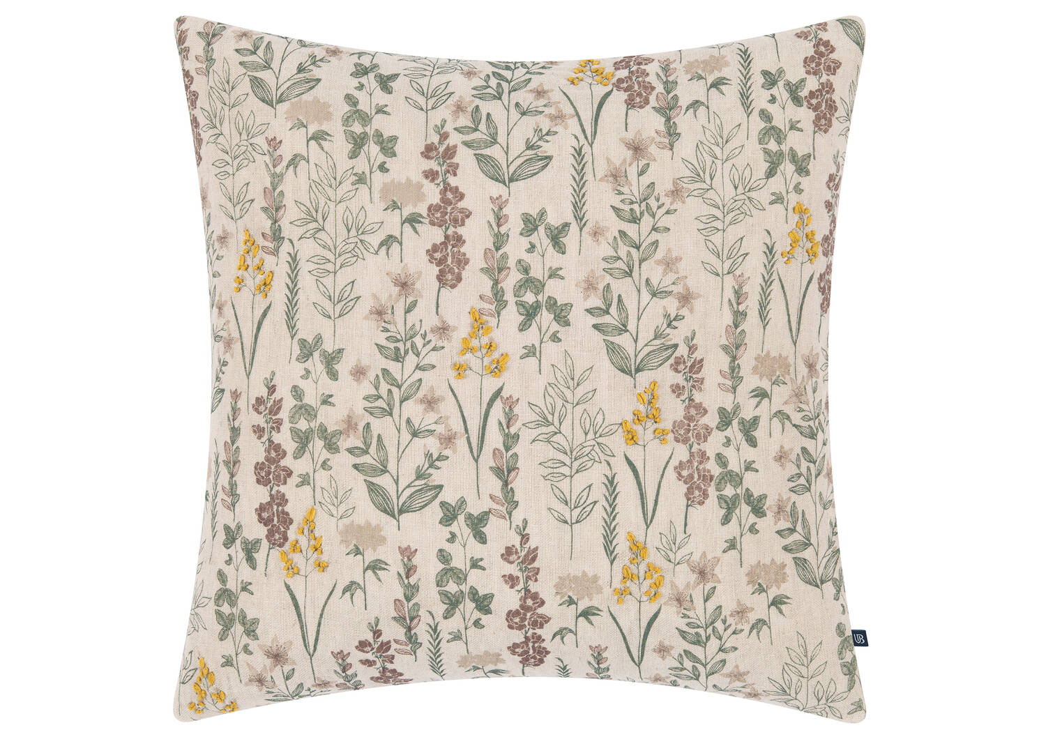 Coussin coton floral Posie 20x20 multi