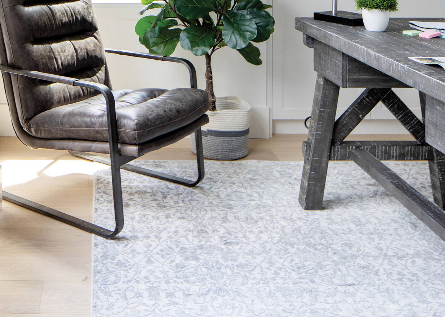 Rousseau Rug - Ivory/Grey