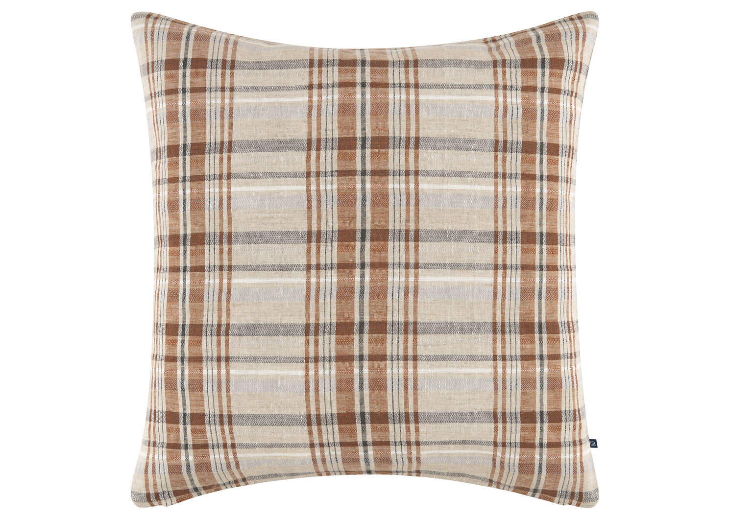 Conway Linen Pillow 20x20 Sand/Rust