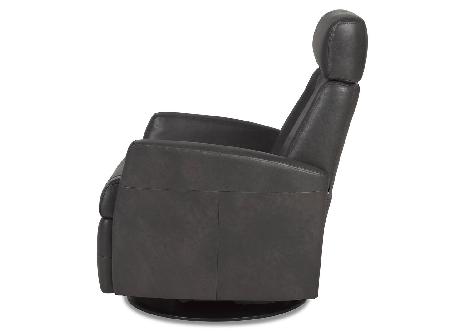 Fauteuil inc. cuir Gabriel -Sol ardoise