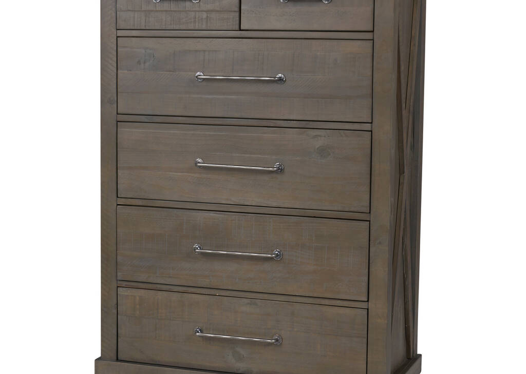 Ironside 6 Drawer Chest -Rustic Grey