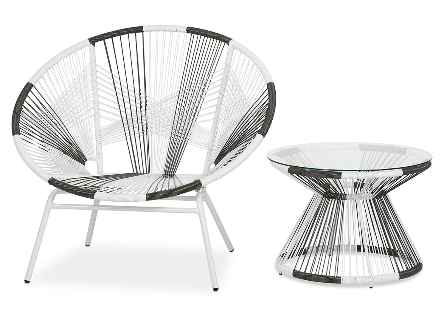 Porto Chair -White/Grey