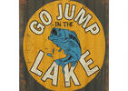 Jump in the Lake Wall Plaque