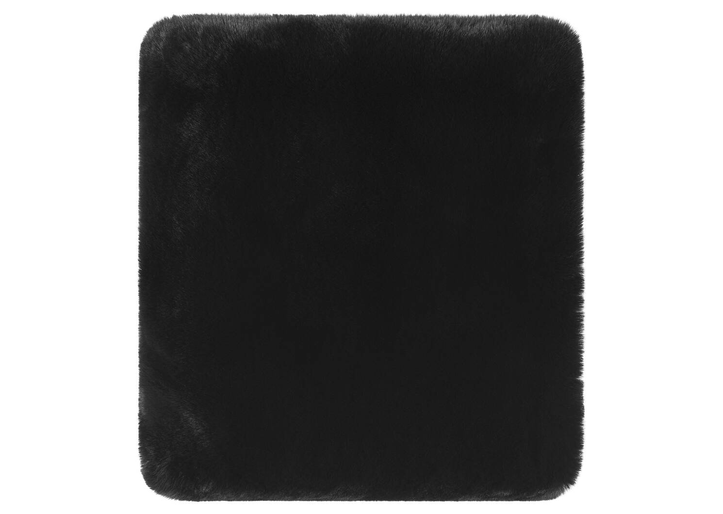 Cate Faux Fur Throw Black