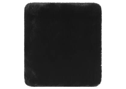 Cate Faux Fur Pillow 14x24 Black