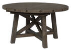 Ironside Ext Dining Table Rnd -Grey