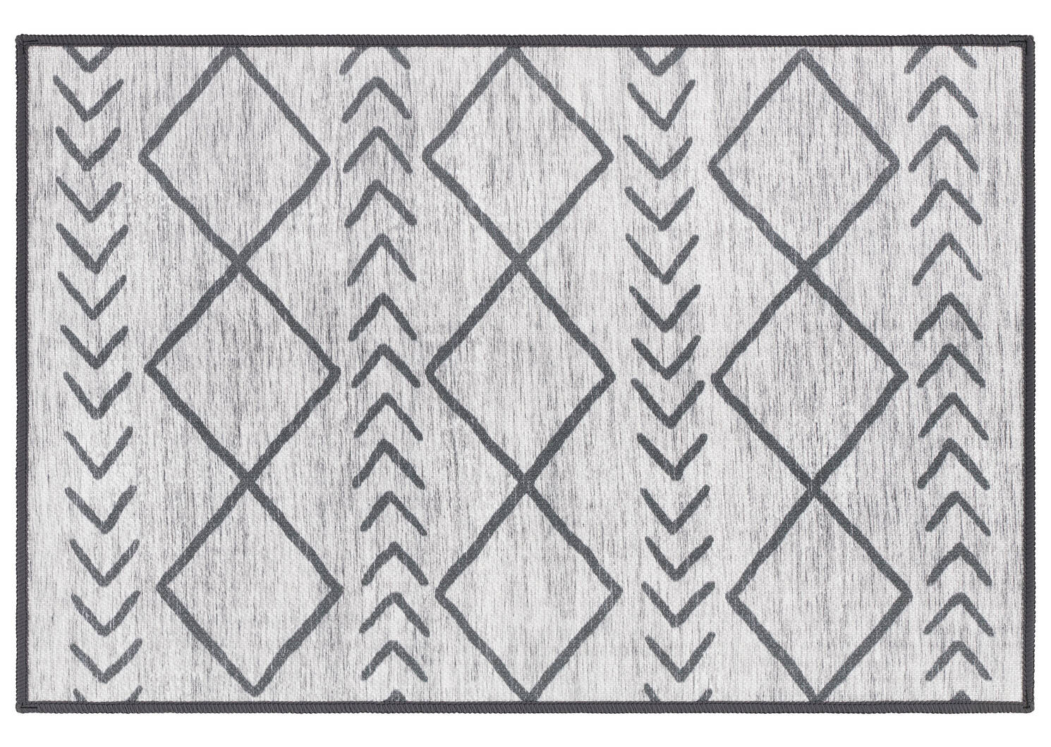 Capri Outdoor Rugs - Grey/Black