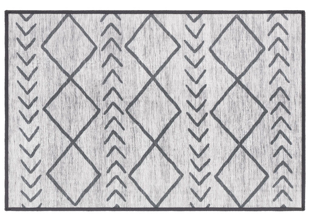 Capri Outdoor Rugs - Grey/Black