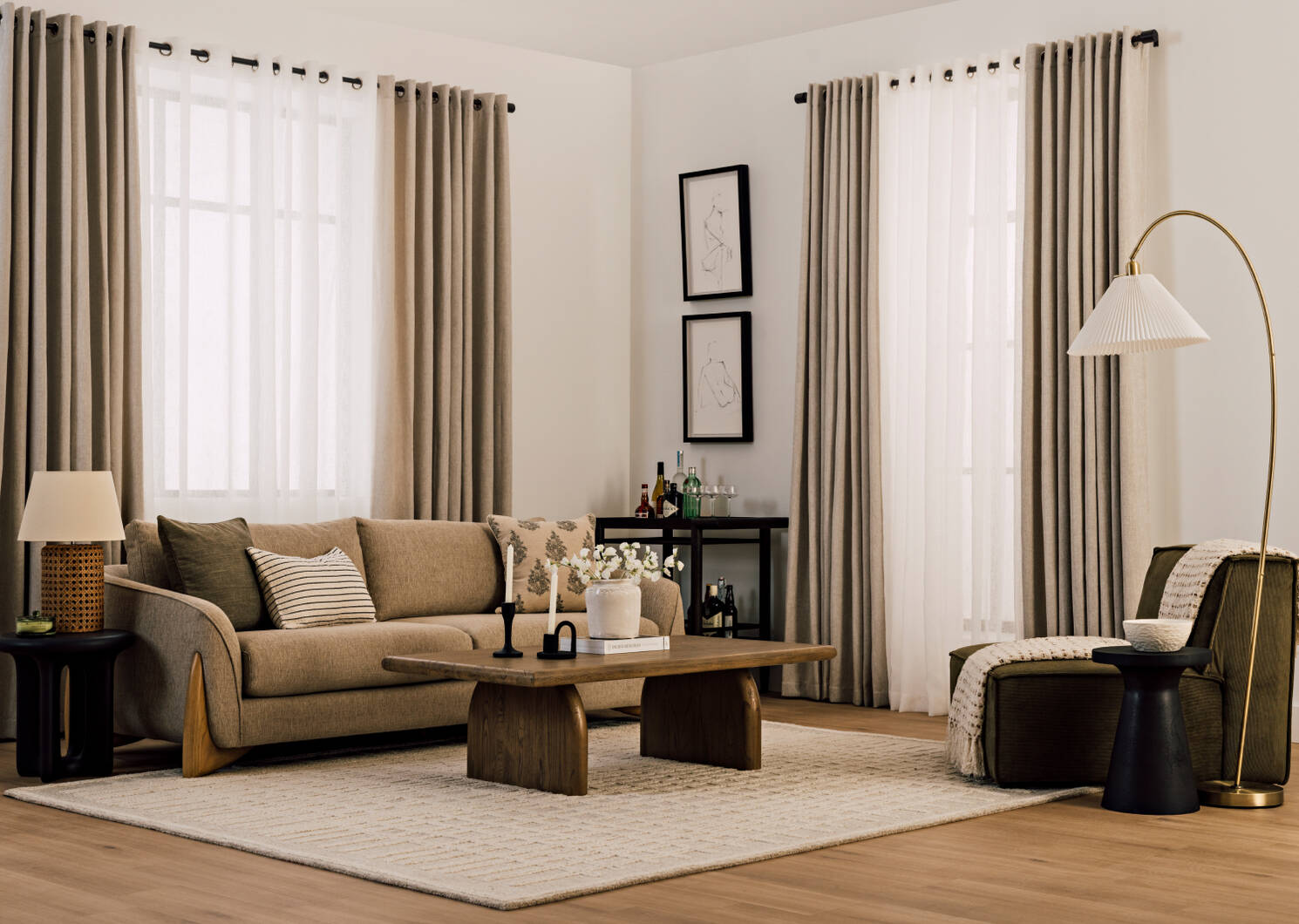 Morgan Sofa -Nia Almond