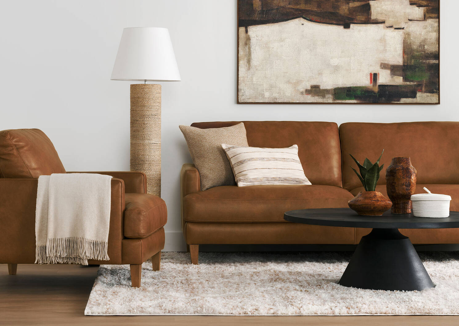 Cortez Abaca Floor Lamp
