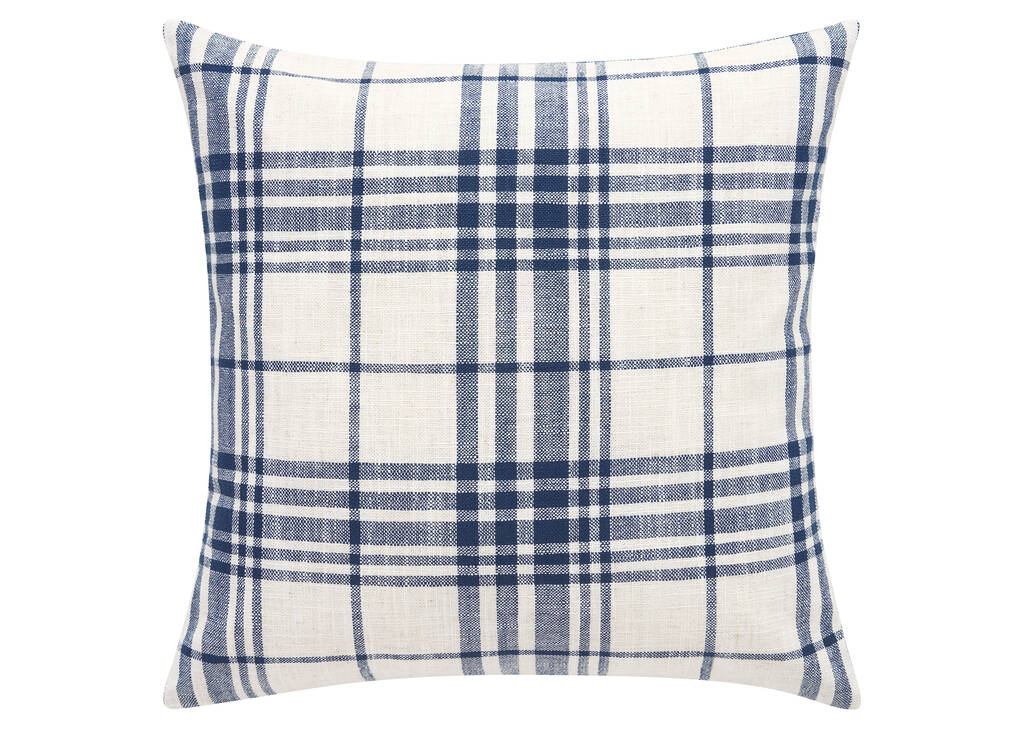 Coussin Lewis 20x20 minuit/ivoire